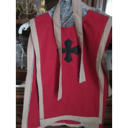 tabard enfant en coton épais, camail et écusson appliqué 