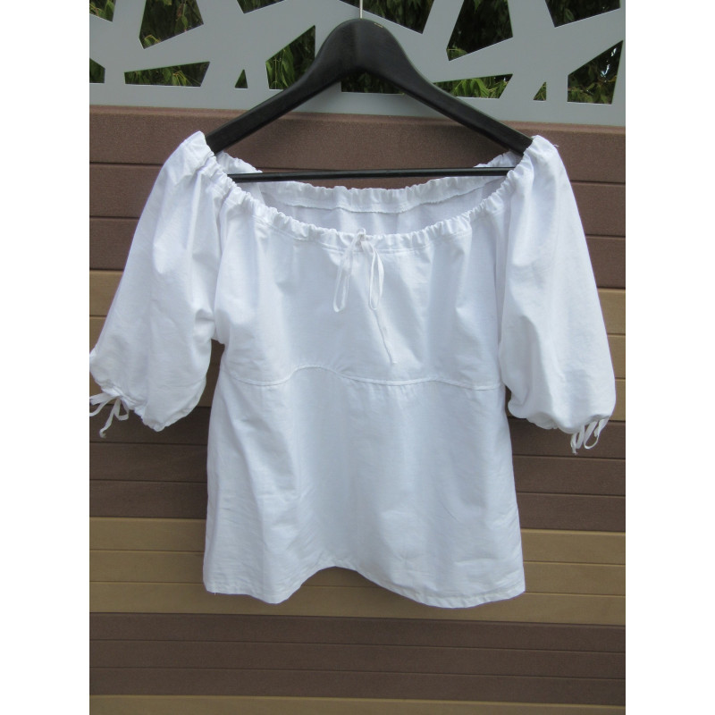 Chemise femme coton manches aux coudes Chemise femme coton manches aux coudes