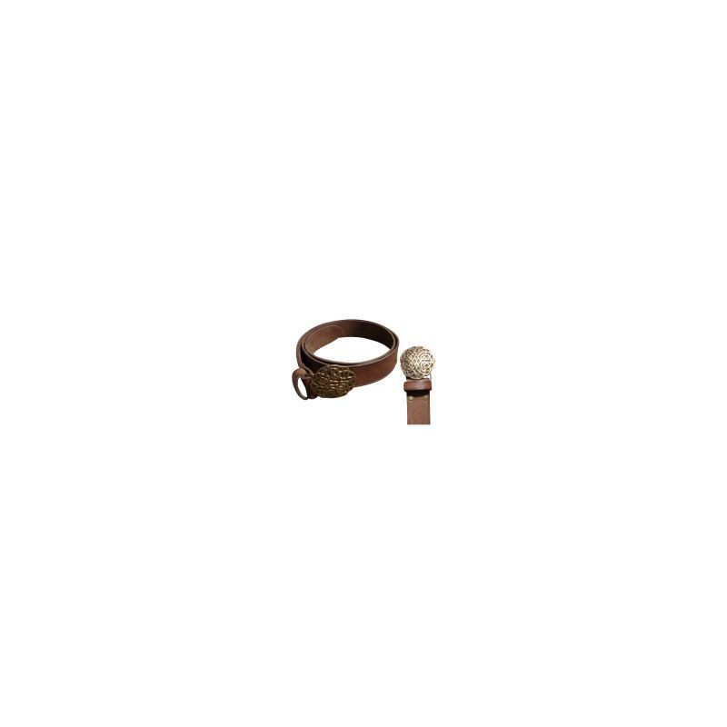 Ceinture avec boucle motif Viking en laiton Ceinture avec boucle motif Viking en laiton