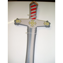 épée en mousse "croix occitane"