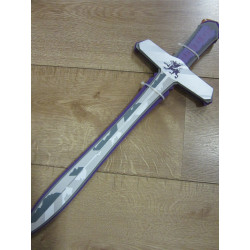 épée mousse "dragon" mauve et argent